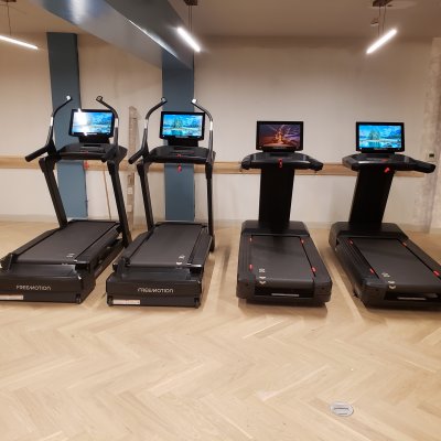 view of treadmills